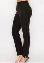 Load image into Gallery viewer, High-Rise Solid Slit Pants | Black
