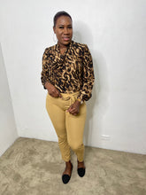 Load image into Gallery viewer, Tie Front Leopard Top | Print
