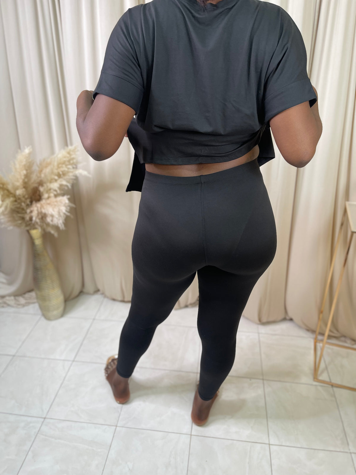 Gia Leggings Set - Black