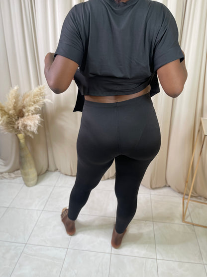 Gia Leggings Set - Black